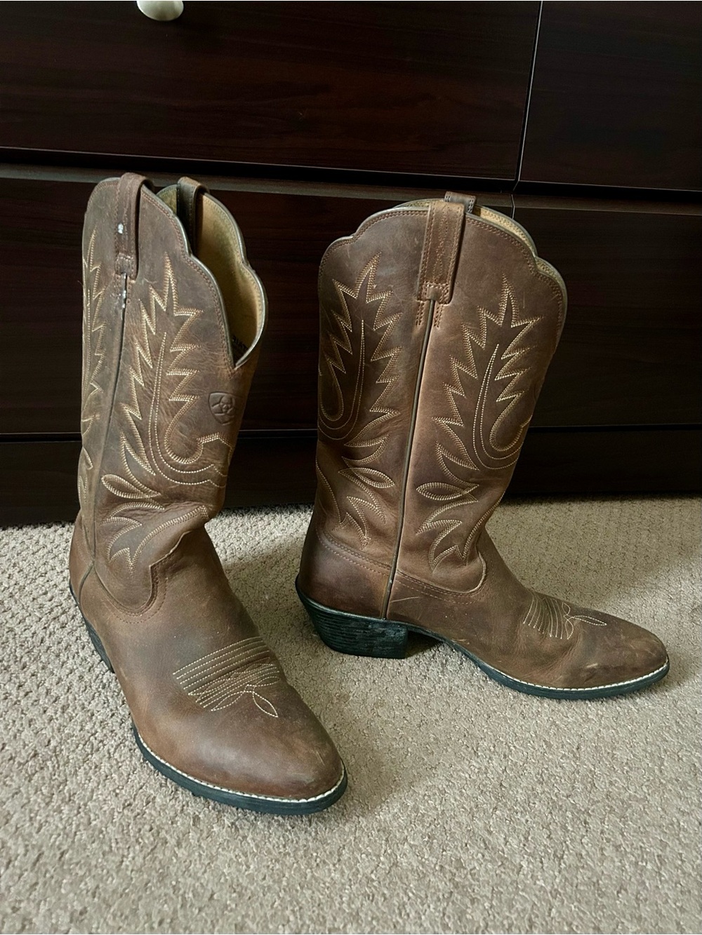 Ariat Brown Leather Women's Western Boots